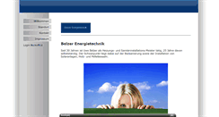 Desktop Screenshot of belzer-energietechnik.de